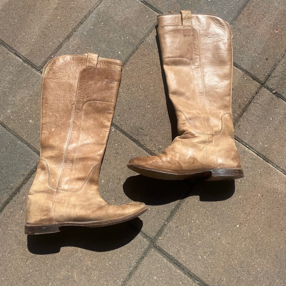 Frye Tall Tan Boots